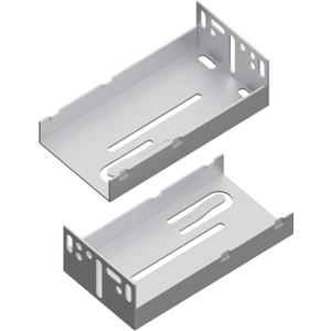 10 Pairs Rear Mounting Brackets for Face Frame Cabinets Replacement Part Drawer Bracket (Width: 45mm) (Rear Mounting Brackets, 10 Pairs) (1.8 Inch)