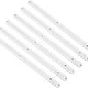 uxcell Drawer Slides, 6Pcs 300mm - Plastic Drawer Rails, Side Mounted Grooved Guide Rails for Cabinet Drawers Bedside Tables Wardrobe Dressers (White)