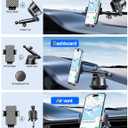 Qifutan Dash Mounted Holders Phone Holders for Your Car Phone Mount for Car Windshield Dashboard Air Vent Universal Desk Mounts Hands Free Automobile Cell Phone Holder Fit for iPhone Smartphone