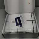 SLEEP ZONE Printed Plaid Queen Size Sheet Set 4 Piece - Double Brushed Microfiber Super Soft Breathable Bedding Sheets with 16 inch Deep Pocket (Black Grid Printed on White)