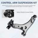 2pc Front Lower Right Left Control Arms with Ball Joints Assembly Fit for Ford Focus 2004 2005 2006 2007 2008 2009 2010 2011 K80408 K80407
