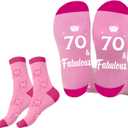 Birthday Gifts - Birthday Gift Ideas for Men Women Him Her Boys Socks,Stocking Stuffers,Warm Cozy Gift Ideas (Pink)