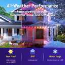 Fitop Permanent Outdoor Lights, 150FT RGB Waterproof LED Lights for House, Smart Outdoor Strip Light with Extendable Design, App/Remote Control, 16 Million Colors, IP67 Rated