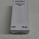 Bug Zapper Replacement Light Bulb 15 Watt, U Shapped Insect Attracting Trap Bulb FUL15-BL 7.7 Inches, 6 Pack