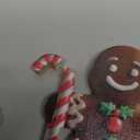 Thyle 5 Pcs Christmas Table Decorations Wooden Gingerbread Man Signs Vintage Figurine Christmas Table Centerpiece Decor for Xmas Home Kitchen Party Office Shelf Door