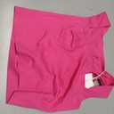 Artdear Women's Square Neck Tank Top - Double Lined Sleeveless Short Crop Tops Air Touch Fabric (Hot Pink) S