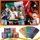 Leitee 100 Pieces Hispanic Heritage Month Slap Bracelets Bulk Latin American Spanish Slap Bracelets Classroom Decorations for Christian Bag Stuffers Gifts Sunday School Supplies