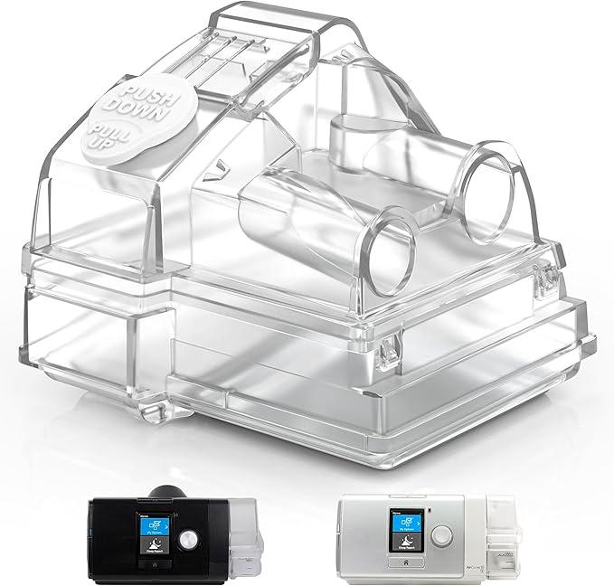 2026 Latest Upgraded Water Chamber for AirSense 10, HumidAir Water Tub for Air10 CPAP Machine, 380ml Upgraded Standard Humidifier Tub, GreatValue Supplies by Medihealer.