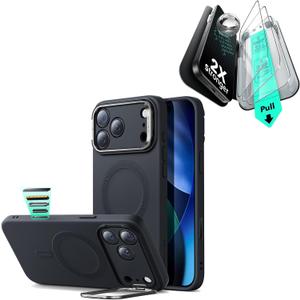 ESR Silicone Case for iPhone 17 Pro Max&ESR 3 Pack of iPhone 17 Pro Max Screen Protector