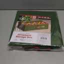 ZOBER Underbed Christmas Ornament Storage Box - Stores 64 3" Ornaments, With Dividers - Tear Proof 600D Oxford Fabric, Ornament Organizer Storage Box, Durable Christmas Containers Holder - Green