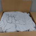 Levtex Home Martha Stripe Blue Reversible Full/Queen Comforter Set (90x94in) with 2 Pillowcases (26x20in) - Stripe Bedding - Blue, White - Cotton Queen Size Comforter Set - Lofty, Soft, Pre-Washed
