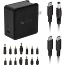 Helix 65W Universal USB-C Laptop Charger Power Adapter (ETHNBC65U) Black
