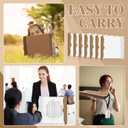 15 Pcs Small Trifold Poster Board Bulk 12 x 20 Inch Portable Trifold Posterboard Project Display Board Science Fair Foldable Presentation Cardboard for Photo Exhibition Meeting School(White)