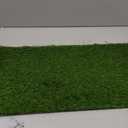 Ottomanson Artificial Grass Puppy Potty Training Pad with Tray, 15" x 30" Reusable Pee Pad for Small Pets and Dogs