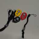 Wireless Remote Shutter for Cellphones and Tablets (3 Pack), AOQIYUE Wireless Remote for iPhone/Android Camera Control, Selfie Clicker for Photos and Videos - Wrist Strap Included (Black-red-yellow)