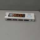 Digital Wall Clock, Digital Clock Large Display with Remote Control, Corded LED Alarm Clocks with Date, Week, Temp, Humidity, Auto DST, Countdown, for Living Room Bedroom Classroom Office (Green)