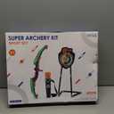 HYES 2 Pack Bow and Arrow for Kids, LED Light Up Archery Set with 24 Suction Cup Arrows, 1 Standing Target, 6 Score Targets & 2 Quiver, Indoor Outdoor Sport Gifts for Boys Girls Ages 4-8