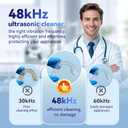 Ultrasonic Retainer Cleaner Machine 48kHz, Dental Cleaning Pod, Ultrasonic Retainer Cleaner for Dentures, Aligners, Mouth Guards, Toothbrush Heads and Jewelry with 200ML Capacity, LAB Supply