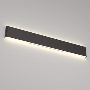 Ralbay LED Modern Bathroom Vanity Light 43.3"/35W Up and Down Matte Black LED Vanity Light for Bathroom Wall Light Fixtures