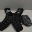 ZELUS Weighted Vest, 8lb Weight Vest with Reflective Stripe for Workout, Strength Training, Running, Fitness, Muscle Building, Weight Loss, Weightlifting (Black)