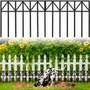 Heavy-Duty Animal Barrier Fence Panels - 13.3ft x 13in No Dig Ground Defense for Dogs, Rabbits - 5 Pack Durable Dog Digging Fence Barrier Garden Outdoor Yard & Patio (Thick Wire, Rust-Resistant)