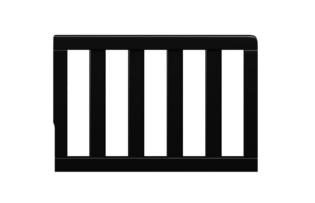 Storkcraft & Graco Toddler Safety Guardrail with Slats (Black) GREENGUARD Gold Certified, Converts Compatible Storkcraft & Graco Crib to Toddler Bed, Each Guardrail Sold Individually