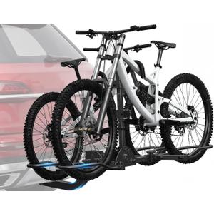 Bike Rack Hitch for Car, 160 lbs 2-Bike Racks for Tow Hitch for Car Truck SUV RV with 2 Inch Receiver, Flodable Bike Rack Hitch Mount Fits Up to 5 Inch Fat Tire