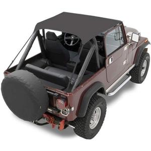 Bestop Traditional Bikini - Jeep '76-86 CJ7 / '81-85 Scrambler CJ8 / '87-91 Wrangler YJ (Tan)