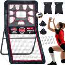 Heavy-Duty Lacrosse Rebounder for Backyard 4x7 ft/4x6 ft Volleyball Rebounder Net Bounce Back with Adjustable Angles
