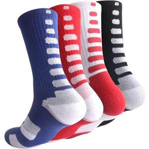 OLCHEE Boys Athletic Crew Socks Basketball Sports Calf High Kids Youth Teens Long Compression Colorful Multipack (S)