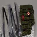 Tree Stake Kit, Heavy Duty Garden Stakes Kit Including 6 Pieces 11.8 Inches Steel Tree Stakes, 6 Pieces 15.8 Inches Tree Straps and 6 Rolls 13.1 Feet Ropes (6sets-Trees-Stake)