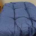 Chair Cushion, Rocking Chair Cushion 44x19.4x4 inch, High Back Patio Cushions of Upper and Lower with Ties, Sunscreen and Fade-Resistant (Dark Blue, 1)