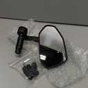 RBRL Bicycle Mirror, Extra Large Bike Mirror, 360 Adjustable Shatterproof and Durable Bar End Rear View Mirror Bicycle, Side Mirrors for E-Bike (Left)