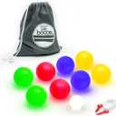 GoSports LED Bocce Ball Game Set - Includes 8 Light Up Bocce Balls, Pallino, Case and Measuring Rope - Choose 85 mm or 100 mm (Multi)