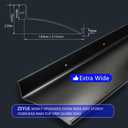 Heavy-Duty Door Rain Drip Guard Overhead 5.12" W 43.3" L Aluminum Drip Edge Drip Cap Guard for Exterior Door & Window,Diverter,Deflector, 1pc Black