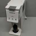 Hot & Iced Coffee Maker for K-Cups & Ground Coffee, Single-Serve Brewer with Bold Setting, Reusable Filter, Travel Mug Friendly, Compact & Quick Brew, White