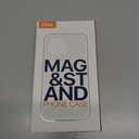 QTlier for iPhone 16 Case, 360 Rotatable Ring Stand, Raised Camera Frame, Shockproof Case Compatible with MagSafe, Case for iPhone 16, Translucent Lilac