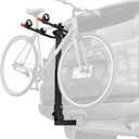 Retrospec Lenox 2-5 Bike Rack Hitch for Car, Truck, SUV - 2in Hitch Mount with Foldable Steel Frame, Anti-Rattle Adapter & Tie Down Straps