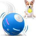 PetDroid Interactive Dog Toys Dog Ball,[Newly Upgraded] Durable Motion Activated Automatic Rolling Ball Toys for/Small/Medium/Large Dogs,USB Rechargeable (Blue)