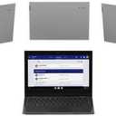 Lenovo 100E Chromebook 2ND Gen 81QB000AUS Laptop Computer, 11.6" HD (1366 X 768) Display, MediaTek MT8173C Processor, 4GB RAM, 16GB eMMC TLC SSD, Powervr GX6250, Chrome OS, Black (Renewed)