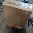 Narrow Walkers for Seniors with Seat, Lightweight Folding Space Saver Mobility Rolling Walker,Height Adjustable Standard Walker with Aluminum Frame, 5-inch Wheels, Compact Travel Walker (Silver)