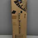 Allesin Faux Wood Blinds 2 inch Slat Cordless Design Room Darkening Blinds for Indoor Windows Easy to Install & Durable Horizontal Windows Blinds Inside/Outside Mount,22" W x 64" L,Pearl White