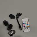 Mcbazel 4 Pcs Wireless Rechargeable Magnetic LED Strobe Lights, 8-Colors USB Waterproof Anti-Collision LED Car Flashing Warning Light with Remote Control for Cars, RC Cars, Bikes, Motorcycles