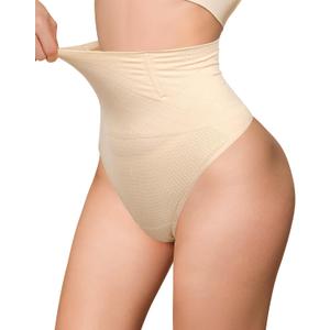 2 x Thong Tummy Control Shapewear for Women Underwear Seamless Body Shape Panties