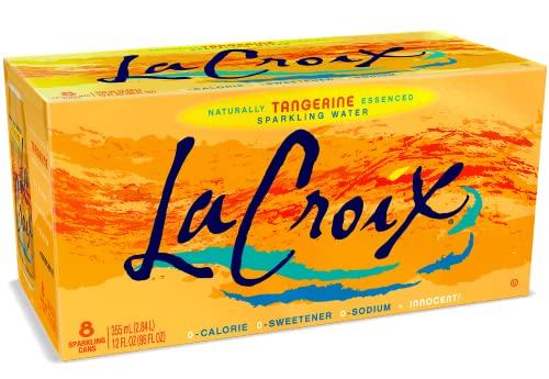 La Croix Sparkling Water, Tangerine, 12 Fl Oz (pack of 8), BB 12/23/26