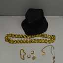 Hip Hop Costume Kit 80s 90s Rapper Accessories, Outfits for Men Women Cosplay Club Old School Themed Party Supplies