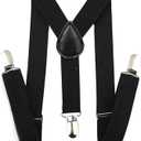 Kids 100 Days School Old Man Costumes Halloween Costume Dress up Outfit Accessories (8-10Year, Black)