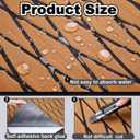 Duraaamo Boat Flooring EVA Foam 157"/ 118" x 47" Boat Decking Non Slip Marine Self Adhesive Carpet with Roller Ruler for Kayak Yacht Motorboat
