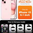 TORRAS Diamond Clear Designed for iPhone 15 Case [Never Yellowing] [Military Grade Anti-Drop] Hard PC Back Flexible Shockproof Protective Slim Thin Phone Case for iPhone 15 Case 6.1 inch, Clear