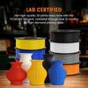 TECBEARS PETG Filament 1.75mm 4KG, 3D Printer Filament Bundle PETG, 4 * 1KG(1320M) Filament High Precision, Dimensional Accuracy 0.02mm,Transparent with 3 Spools of Transparent Blue/Red/Green